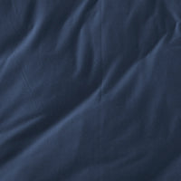 JERSEY NAVY BLUE COLOR T-SHIRT TEXTURE DUVET COVER 1 PCS TWIN SIZE MADE IN MEXICO