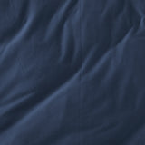 JERSEY NAVY BLUE COLOR T-SHIRT TEXTURE DUVET COVER 1 PCS QUEEN SIZE MADE IN MEXICO