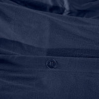 JERSEY NAVY BLUE COLOR T-SHIRT TEXTURE DUVET COVER 1 PCS TWIN SIZE MADE IN MEXICO