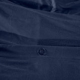 JERSEY NAVY BLUE COLOR T-SHIRT TEXTURE DUVET COVER 1 PCS TWIN SIZE MADE IN MEXICO