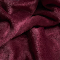 BURGUNDY LIGHT BLANKET BEAUTY SOFT AND WARM KING SIZE MADE IN MEXICO