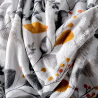 ESTONIA FLOWERS LIGHT BLANKET BEAUTY SOFT AND WARM THROW SIZE MADE IN MEXICO