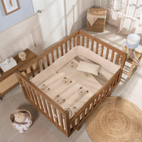 LITTE BEAR BABY BOYS SOFT JACQUARD TEXTURE CRUB BEDDING NURSERY 1 PCS MADE IN MEXICO