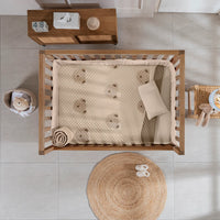 LITTE BEAR BABY BOYS SOFT JACQUARD TEXTURE CRUB BEDDING NURSERY 1 PCS MADE IN MEXICO
