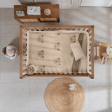 LITTE BEAR BABY BOYS SOFT JACQUARD TEXTURE CRUB BEDDING NURSERY 1 PCS MADE IN MEXICO