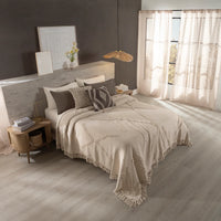 ESTAMBUL EUROPEAN DESIGN EMBROIDERY TRIM DETAIL DECORATIVE COMFORTER 1 PCS KING SIZE  MADE IN MEXICO