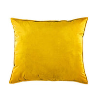 MUSTARD VELVET TEXTURE PILLOWSHAMS EUROPE SIZE 2 PCS