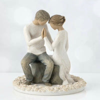 AROUND YOU CAKE TOPPER FIGURE SCULPTURE HAND PAINTING WILLOW TREE BY SUSAN LORDI