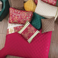 TOSCANA VINTAGE DECORATIVE REVERSIBLE COMFORTER SET 8 PCS QUEEN SIZE