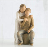 YOU AND ME FIGURE SCULPTURE HAND PAINTING WILLOW TREE BY SUSAN LORDI