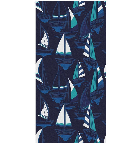 SAILBOATS MARINER BEACH POOL SAUNA SPA TOWEL SUPER SOFT (27”x54”)