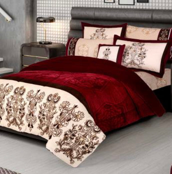 EXCELLENCE VINTAGE BLANKET WITH SHERPA VERY SOFTY THICK AND WARM KING SIZE MADE IN MEXICO