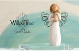 WITH AFFECTION ANGEL FIGURE SCULPTURE HAND PAINTING WILLOW TREE BY SUSAN LORDI