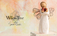 GOOD HEALTH ANGEL FIGURE SCULPTURE HAND PAINTING WILLOW TREE BY SUSAN LORDI