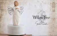 REMEMBRANCE MUSICAL BOX FIGURE SCULPTURE HAND PAINTING WILLOW TREE BY SUSAN LORDI