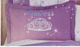 MAGIC PRINCESS TEENS KIDS GIRL REVERSIBLE COMFORTER SET 3 PCS FULL SIZE 60% COTTON AND 40% POLYESTER