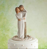 TOGETHER CAKE TOPPER FIGURE SCULPTURE HAND PAINTING WILLOW TREE BY SUSAN LORDI