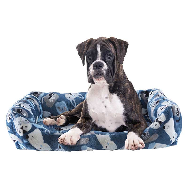 BLUE PETS BEDS VERY SOFT AND WARM LARGE SIZE (31.10”x19.29”)