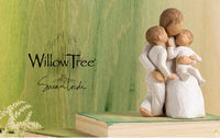 QUIETLY FIGURE SCULPTURE HAND PAINTING WILLOW TREE BY SUSAN