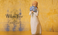 FORGET-ME-NOT FIGURE SCULPTURE HAND PAINTING WILLOW TREE BY SUSAN LORDI