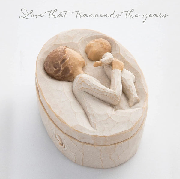 GRANDMOTHER KEEPSAKE BOX FIGURE SCULPTURE HAND PAINTING WILLOW TREE BY SUSAN LORDI