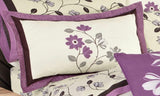 PRAGA FLOWERS DECORATIVE REVERSIBLE COMFORTER SET 4 PCS KING SIZE MADE IN MEXICO