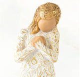 TAPESTRY FIGURE SCULPTURE HAND PAINTING WILLOW TREE BY SUSAN LORDI