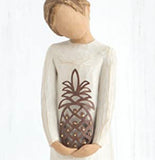 GRACIOUS FIGURE SCULPTURE HAND PAINTING WILLOW TREE BY SUSAN LORDI