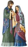 THE HOLY FAMILY BORN OF GRACE FIGURE SCULPTURE HAND PAINTING ENESCO BY JIM SHORE