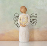 SWEETHEART ANGEL FIGURE SCULPTURE HAND PAINTING WILLOW TREE BY SUSAN LORDI