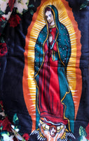OUR LADY OF GUADALUPE BLANKET WITH SHERPA VERY SOFTY THICK AND WARM 3 PCS QUEEN SIZE