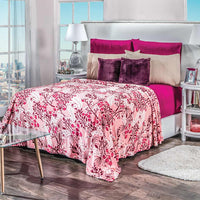 CHERRY TREE LIGHT BLANKET SOFTY AND WARM KING SIZE