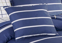 MARINE GEOMETRIC REVERSIBLE COMFORTER SET 4 PCS KING SIZE 60% COTTON AND 40% POLYESTER