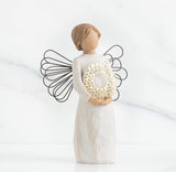 SWEETHEART ANGEL FIGURE SCULPTURE HAND PAINTING WILLOW TREE BY SUSAN LORDI