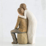 YOU AND ME FIGURE SCULPTURE HAND PAINTING WILLOW TREE BY SUSAN LORDI