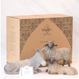 GENTLE ANIMALS OF THE STABLE FOR THE CHRISTMAS STORY  FIGURE SCULPTURE HAND PAINTING WILLOW TREE BY SUSAN LORDI