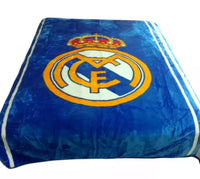 CLUB REAL MADRID FOOTBALL ORIGINAL LICENSED CLOUD BLANKET VERY SOFT AND WARM KING SIZE