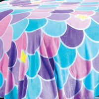 MERMAID SCALES LIGHT BLANKET SOFTY AND WARM KING SIZE