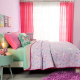 UNICORN MAGIC TEENS KIDS GIRLS REVERSIBLE COMFORTER SET 4 PCS FULL SIZE