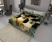 DEER SOLARON KOREAN MINK PLUSH BLANKET VERY THICK SOFTY AND WARM KING SIZE