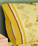 SUNFLOWER YELLOW DECORATIVE SHEET SET 4 PCS QUEEN SIZE MADE IN MEXICO
