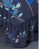 CRISTY FLOWERS DECORATIVE BEDSPREAD COVERLET SET 3 PCS KING SIZE MADE IN MEXICO