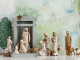 CRECHE FOR NATIVITY FIGURE SCULPTURE HAND PAINTING WILLOW TREE BY SUSAN LORDI