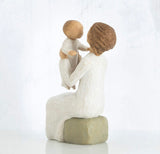 GRANDMOTHER FIGURE SCULPTURE HAND PAINTING WILLOW TREE BY SUSAN LORDI