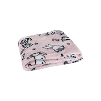PINK PETS THROW VERY SOFT AND WARM