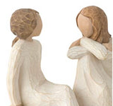 HEAR AND SOUL FIGURE SCULPTURE HAND PAINTING WILLOW TREE BY SUSAN LORDI