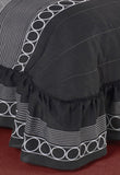KIBER CIRCLES DECORATIVE BEDSPREAD COVERLET SET 3 PCS QUEEN SIZE MADE IN MEXICO