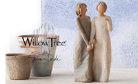MY SISTER,MY FRIEND FIGURE SCULPTURE HAND PAINTING WILLOW TREE BY SUSAN LORDI
