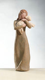 PEACE AND EARTH FIGURE SCULPTURE HAND PAINTING WILLOW TREE BY SUSAN LORDI