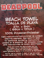 DEADPOOL MOVIE MARVEL ORIGINAL LICENSED BEACH TOWEL SUPER SOFT (27”x54”)